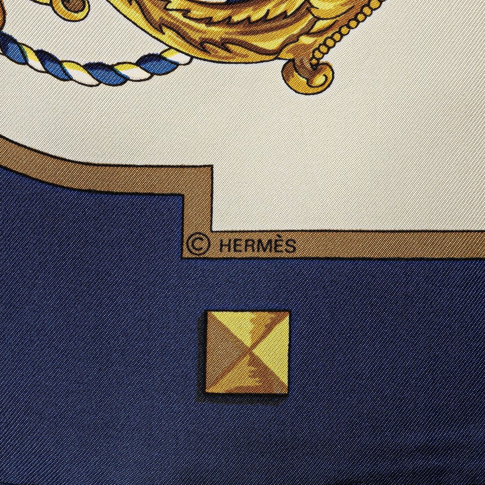 Pre-Loved Hermes Les Cles Silk Scarf - Picture 5 of 5